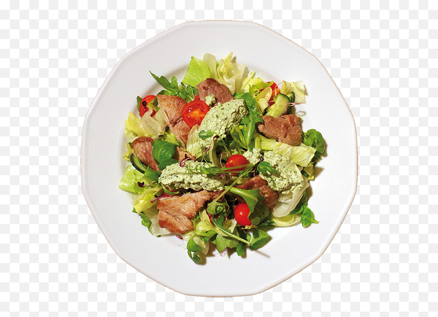 Download Pork Tenderlion Salad - Caesar Salad Png Image With Caesar Salad,Caesar Salad Png