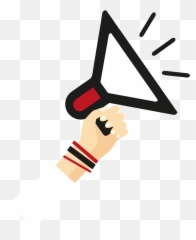 Megaphone Clipart Png - Hand Holding Megaphone Png,Megaphone Png