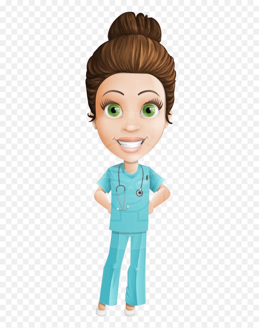 Clipart Money Nurse - Nurse Vector Character Png Cute Medical Assistant Cartoon,Nurse Clipart Png