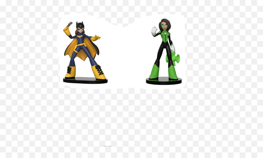 Dc Comics - Batgirl And Green Lantern Heroworld 4 Vinyl Figure 2pack Funko Hero World Dc Png,Green Lantern Logo Png