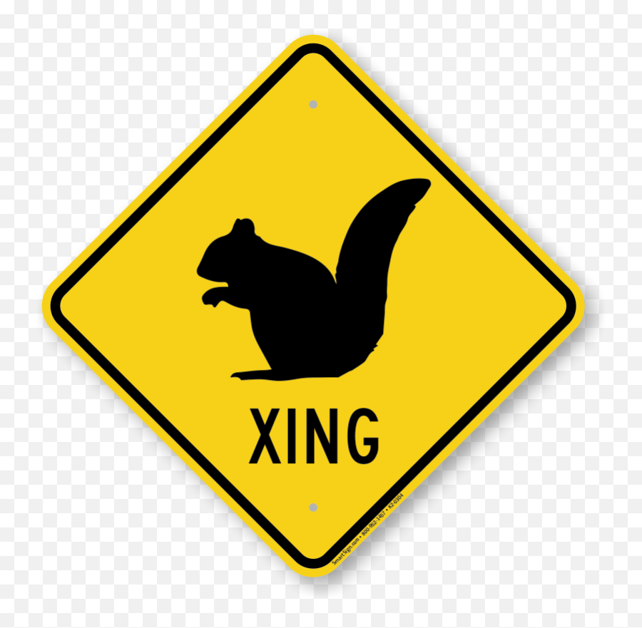 Squirrel Xing Sign - Animal Crossing Road Sign Sku K20304 Señales De Transito Argentina Escuela Png,Squirrel Transparent Background