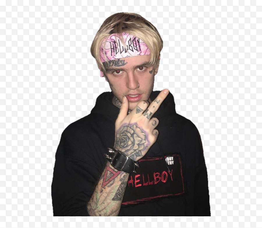 Download Lil Peep Png Image With No - Lil Peep Hand Tattoos,Lil Peep Png
