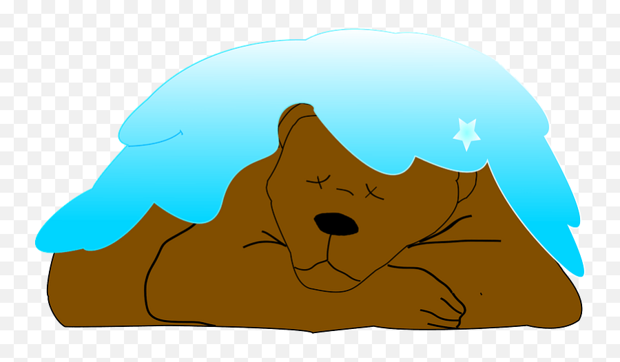 Sleeping Bear Under The Snow Clipart - Clip Art Png,Snow Clipart Png