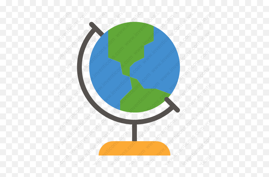 Download Globe Vector Icon - Back To School Globe Animated Png,Globe Vector Png