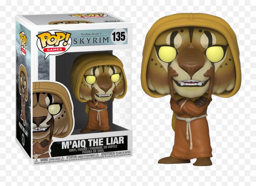 The Elder Scrolls V Skyrim - Mu0027aiq The Liar Pop Vinyl Figure M Aiq The Liar Funko Pop Png,Elder Scrolls Png