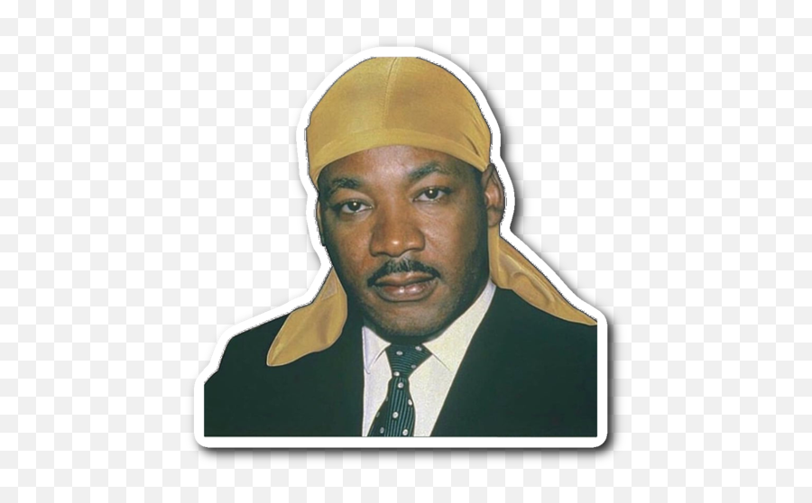 Durag Mlk Sticker - Martin Luther King With Durag Png,Martin Luther King Png