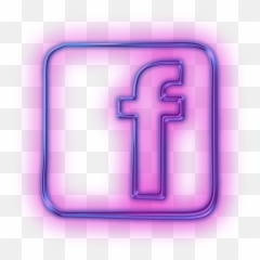 114107 - Facebook Logo Neon Png