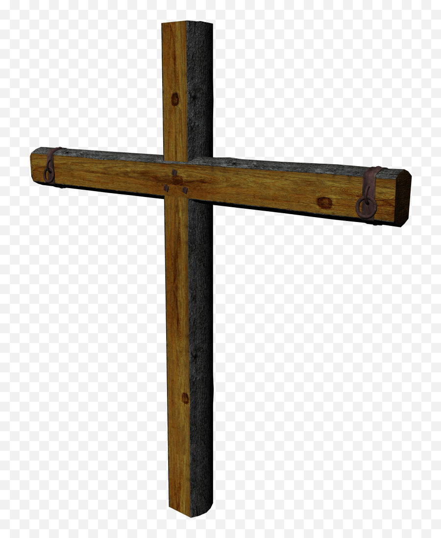 Wooden Cross Transparent Background - Wooden Cross Clipart Rugged Png,Cross With Transparent Background