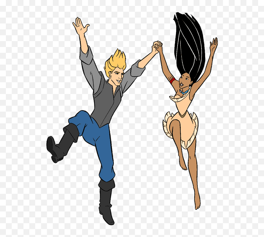 John Smith Pocahontas Jumping - Disney Pocahontas And John Smith Figures Png,Pocahontas Png