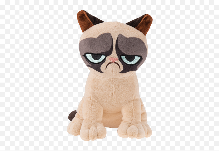 Download Hd Grumpy Cat Plush Transparent Png Image - Nicepngcom Grumpy Cat Stuffed Animal,Grumpy Png