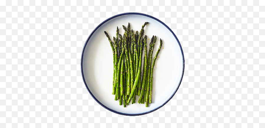 Roasted Asparagus - Vegetables On Plate Transparent Png,Asparagus Png