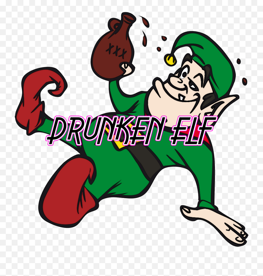 Elf Drunk Transparent U0026 Png Clipart Free Download - Ywd Drunk Christmas Elf Cartoon,Drunk Png