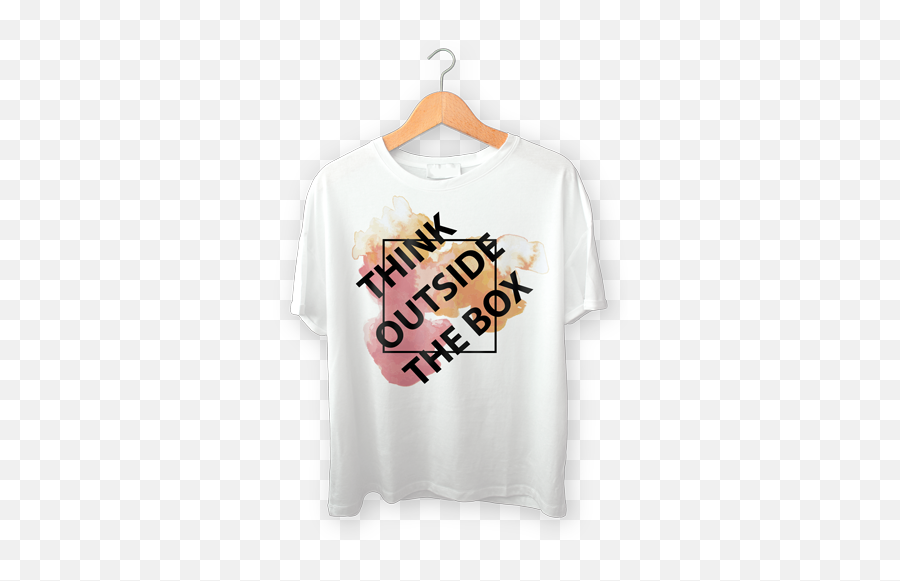 Think Outside The Box T - Girl Png,White Tee Png