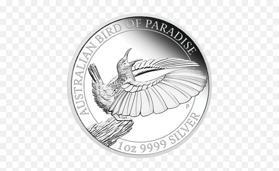 2019 1 Oz Australia Bird Of Paradise 9999 Silver Proof Coin - Birds Of Paradise Proof 2019 Png,Proof Png