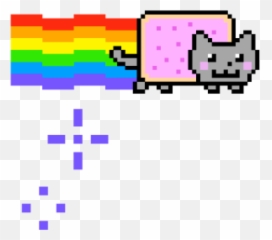 Gif Nyan Cat Png Transparent Image - Nyan Cat Transparent Background,Nyan Cat Png