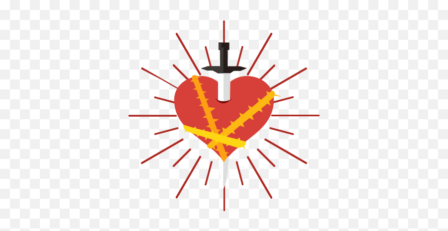 Free Sacred Heart Png With Transparent - Vertical,Sacred Heart Png