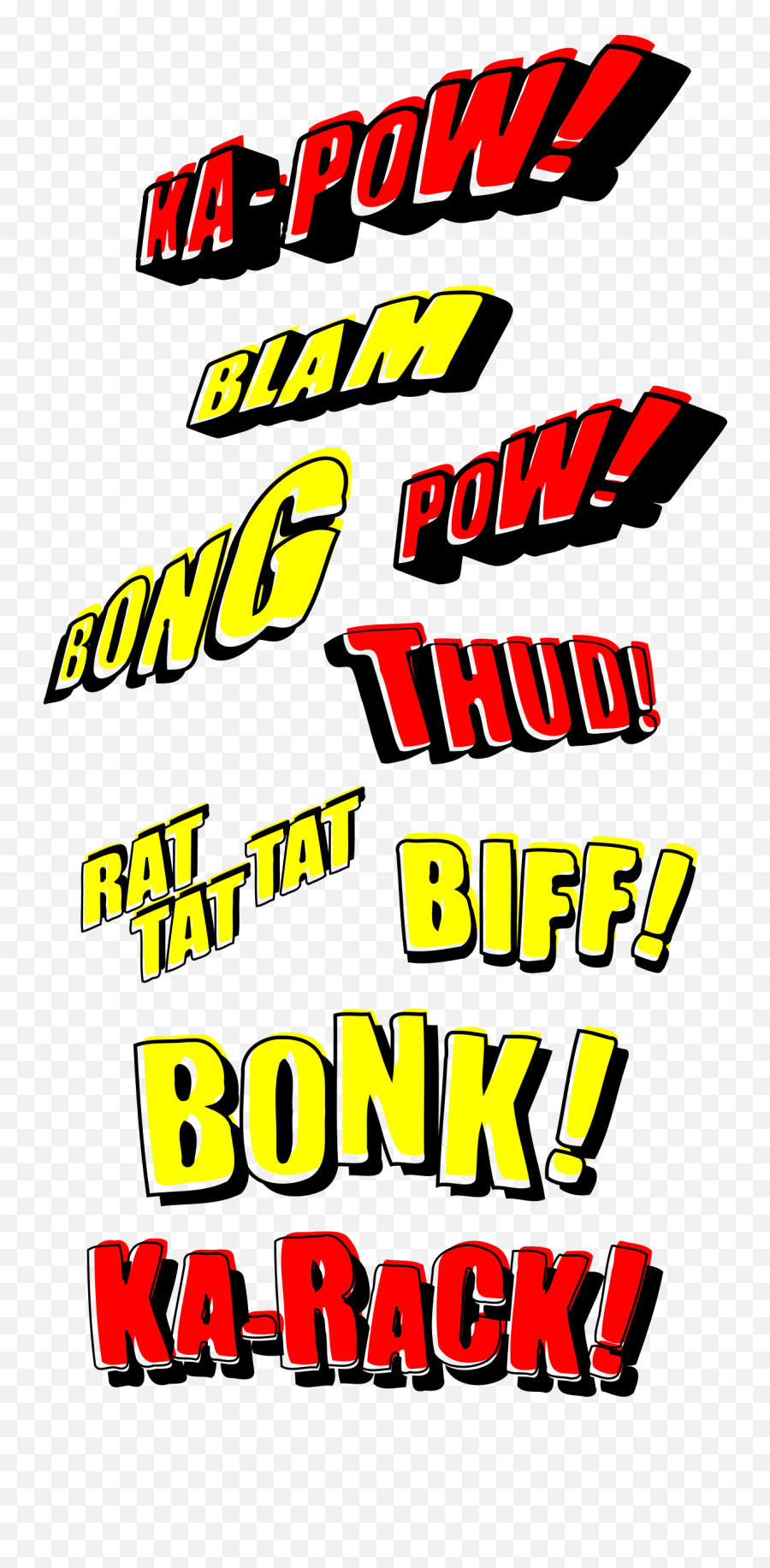 Sound Effects Icons Png - Old Comic Book Sound Effects,Bonk Png