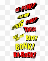 Sound Effects Icons Png - Old Comic Book Sound Effects,Bonk Png