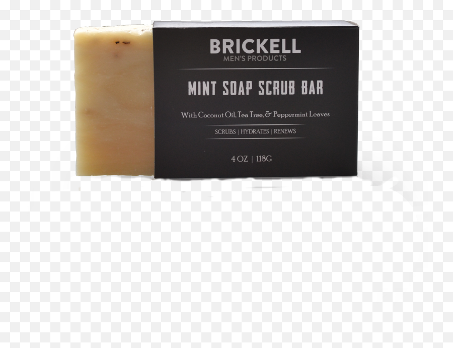 Download Brickell Soap Scrub Bar Mint - Bar Soap Png,Soap Png