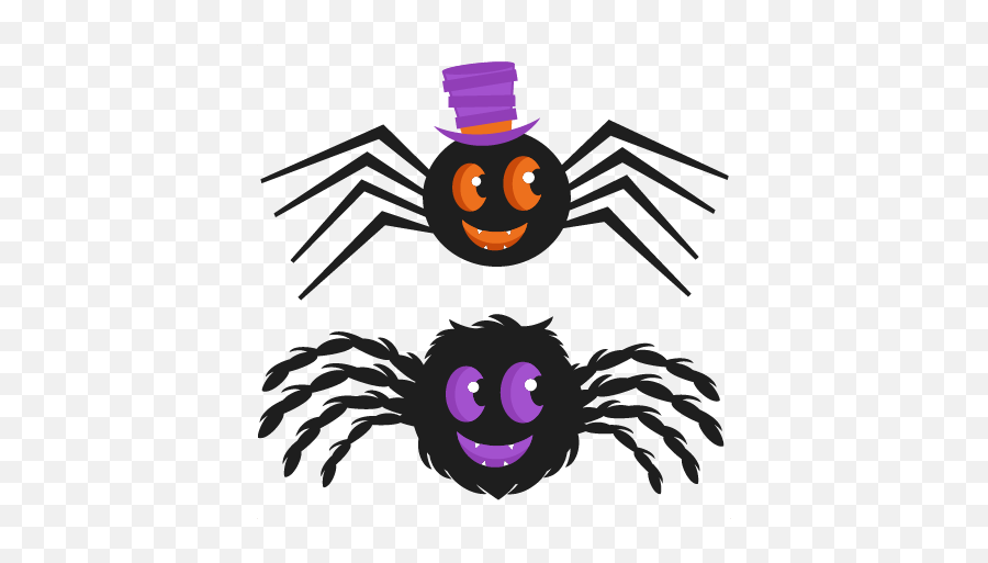 Spider Set Svg Cutting Files For Scrapbooking Halloween - Halloween Cute Spider Clipart Png,Halloween Pngs