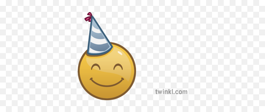 Party Hat Smile Emoji Christmas Festive Emote Happy - Happy Png,Party Emoji Png