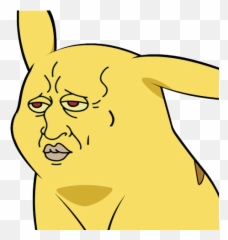 Give Pikachu A Face - Pikachu You Dont Say Png,Squidward Nose Png