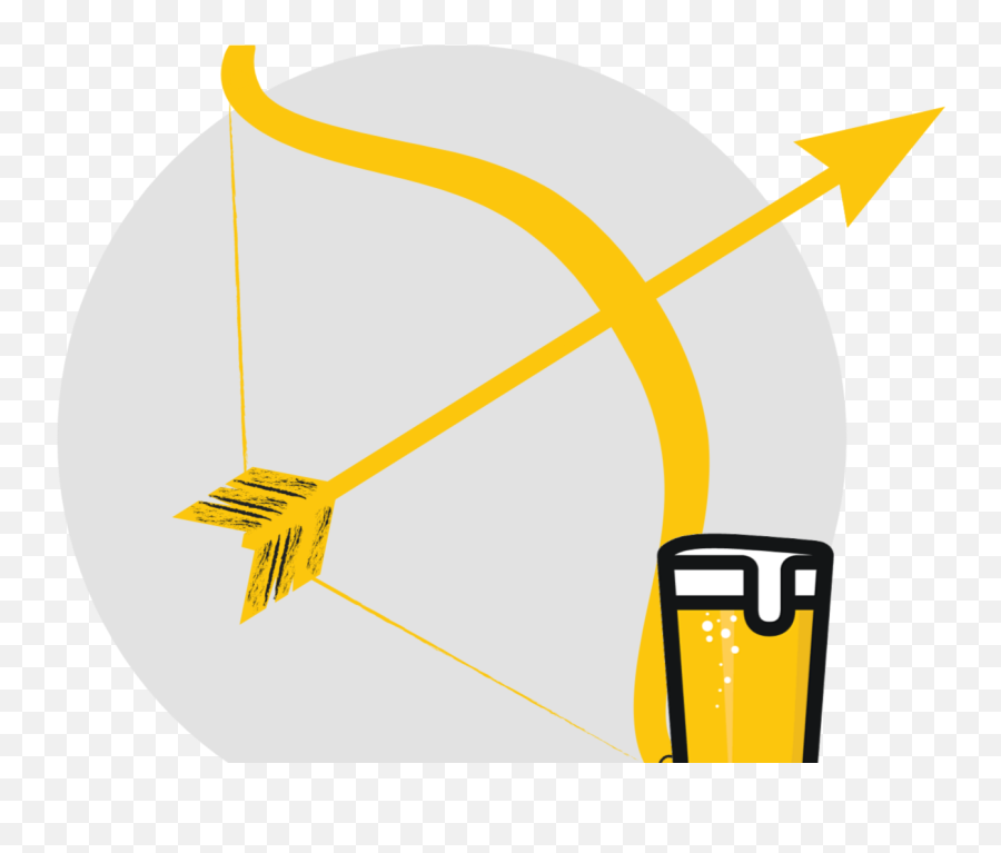 The Perfect Beer For Sagittarius - Illustration Png,Sagittarius Logo