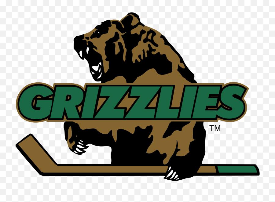 Utah Grizzlies Hockey Logo Transparent - Utah Grizzlies Old Logo Png,Grizzlies Logo Png