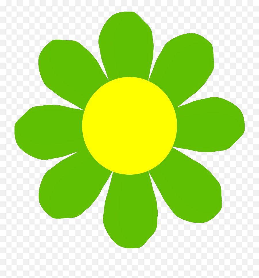 Green Flower Svg Vector Clip Art - Svg Clipart Green Flower Clip Art ...