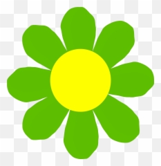 Green Flower Svg Vector Clip Art - Clipart Art png