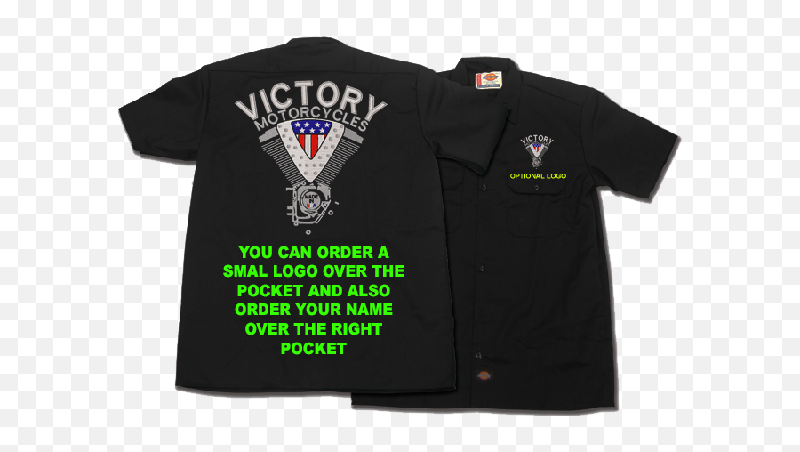 Victory Motorcycles Vtwin Dickies Style - Short Sleeve Png,Victory Motorcycle Logo