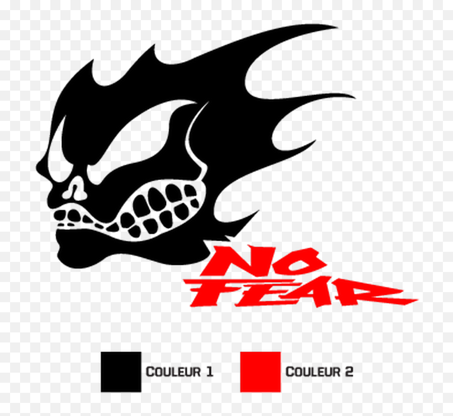 No Fear Skull Sticker 3 - Sticker No Fear Logo Png,No Fear Logo