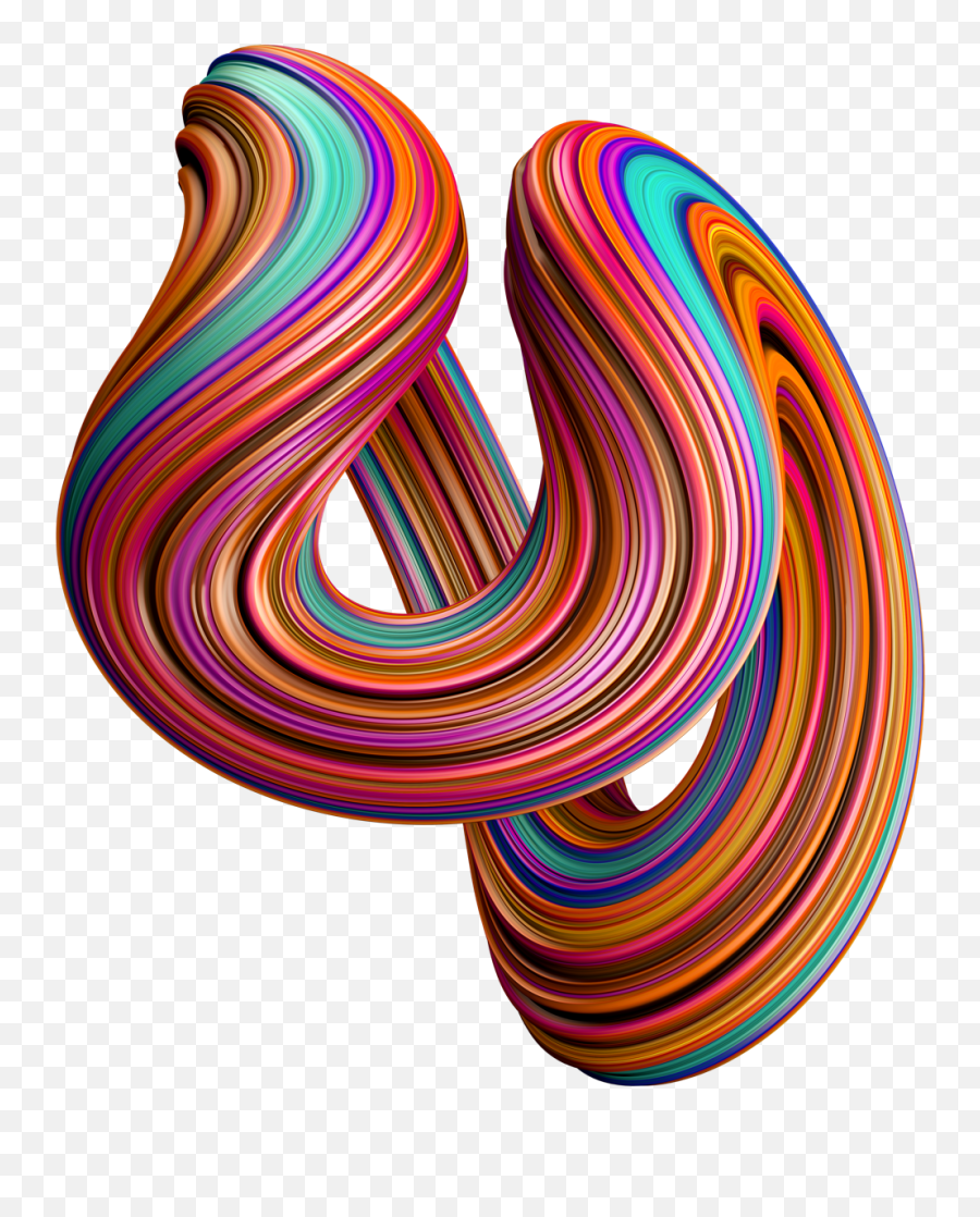 Swirling 3d Shapes In 2020 - 3d Shape Transparent Background Png,Transparent Backgrounds