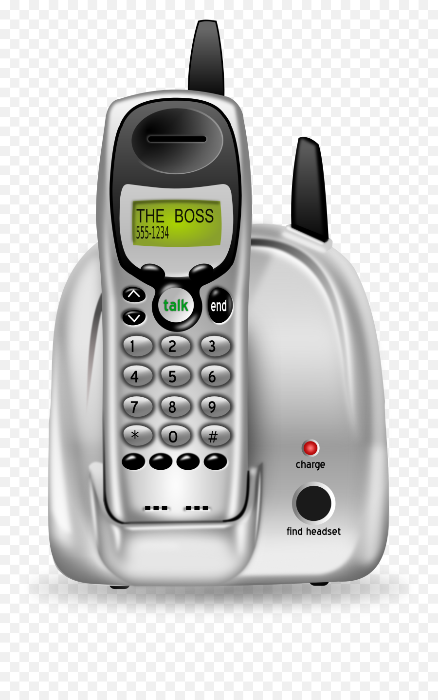 Free 3d Cordless Phone Clipart Illustration - Cordless Phone Cordless Phone Clipart Png,Phone Clipart Transparent