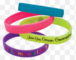 Printed Rubber Bands - Siliconen Armbandje Met Tekst Png,Rubber Band Png