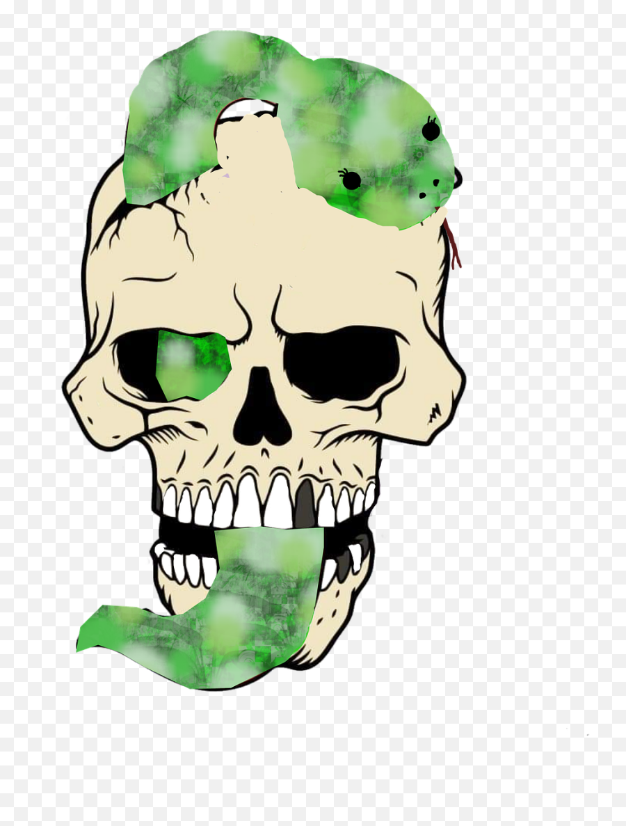 Skull Snake Creepy - Free Image On Pixabay Skeleton With Snake Png,Spooky Skeleton Transparent