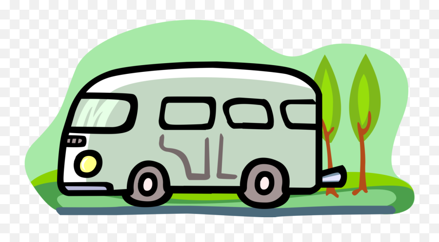 Rv Svg Cartoon - Campervan Clipart Full Size Clipart Cartoon Campervan Png,Rv Png