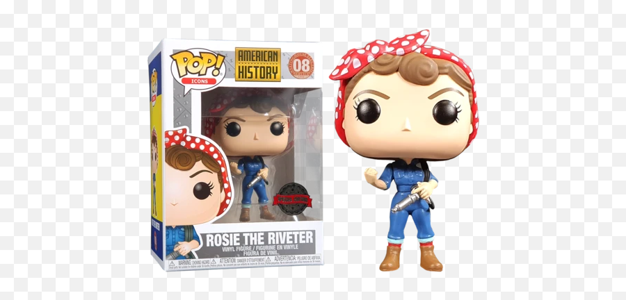 American History Funko Rosie The - Rosie The Riveter Funko Pop Png,Rosie The Riveter Transparent