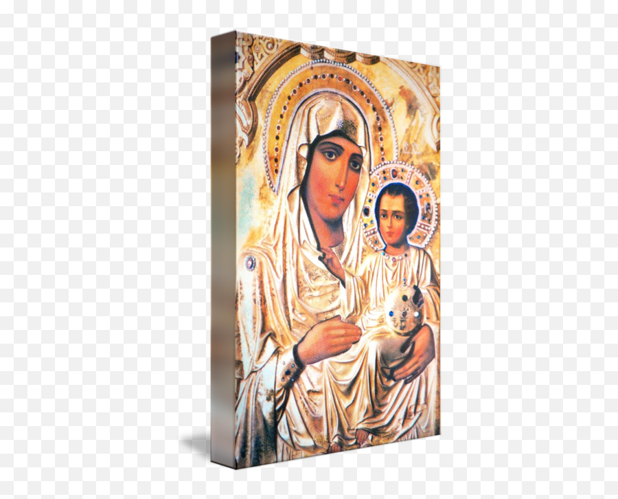 Mary And Jesus Icon - Religious Veil Png,Mary Icon