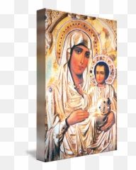 Mary And Jesus Icon - Religious Veil png