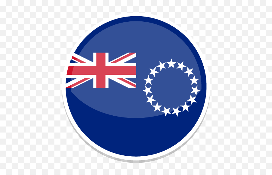 Cook Islands Icon Round World Flags Iconset Custom - Cook Island Flag Jpg Png,One Piece Folder Icon