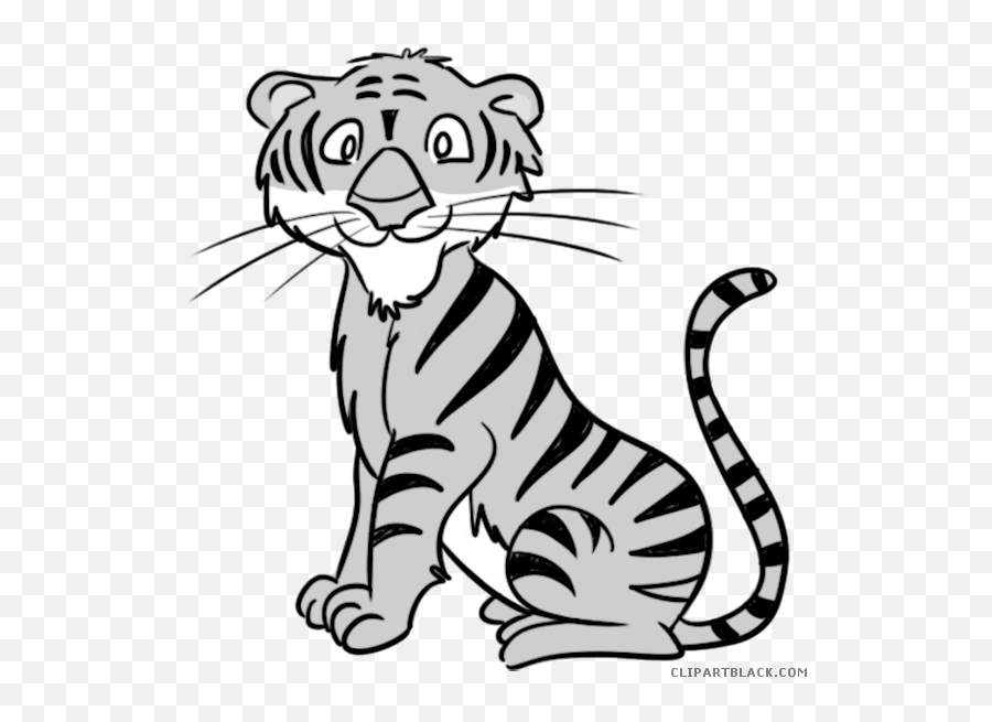 Bengal Tiger Animal Free Black White Clipart Images - Clip Judge Sylvania Woods Logo Png,Bengal Tiger Icon
