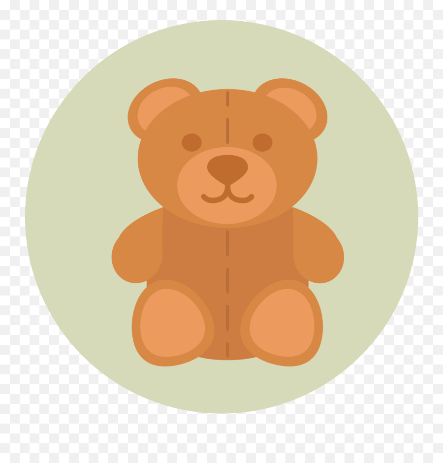 Teddy Bear Icon - Teddy Bear Vector Flat Png,Bear Face Icon