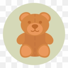 Teddy Bear Icon - Vector Flat png