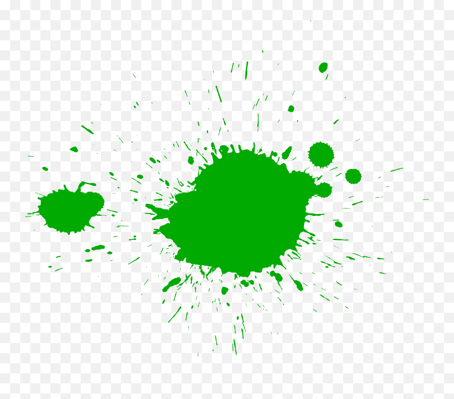 Green Paint Splatter Png Free - Paint Splatter Transparent,Paint Splat Png
