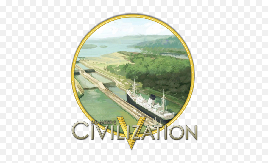 Panama Canal Icon 512x512px Png - Sid Civilization V Icon,Civ V Icon