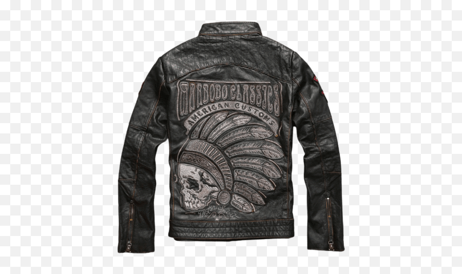 Skull Leather Jacket - Indian Leather Jacket Png,Icon Skull Jacket