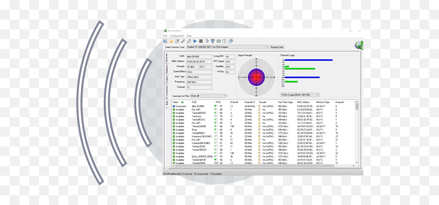 Passmark Wirelessmon - Wireless 80211 Wifi Monitoring Software Wifi Monitoring Software Png,Windows Wifi Icon