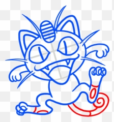 Learn How To Draw Meowth - Pokemons EASY TO DRAW EVERYTHING Drawing png