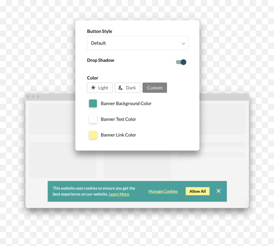 Free Shopify Cookie Banner Generator - Vertical Png,Shopify Change Cart Icon